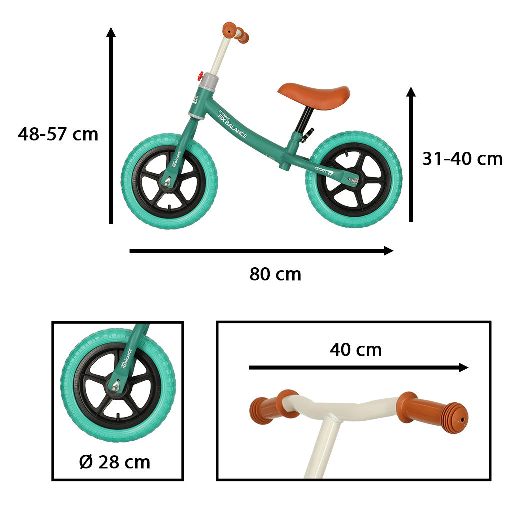 Bicikl bez pedala Fix Balance - tirkizni