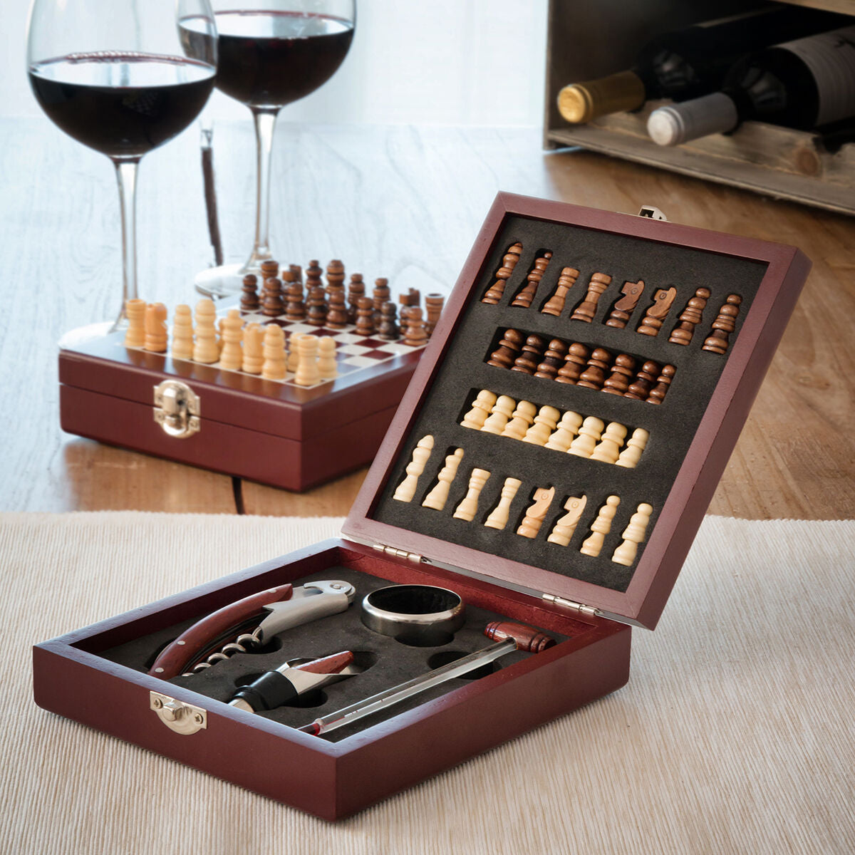 Set za Vino i Šah InnovaGoods 37 Dijelova