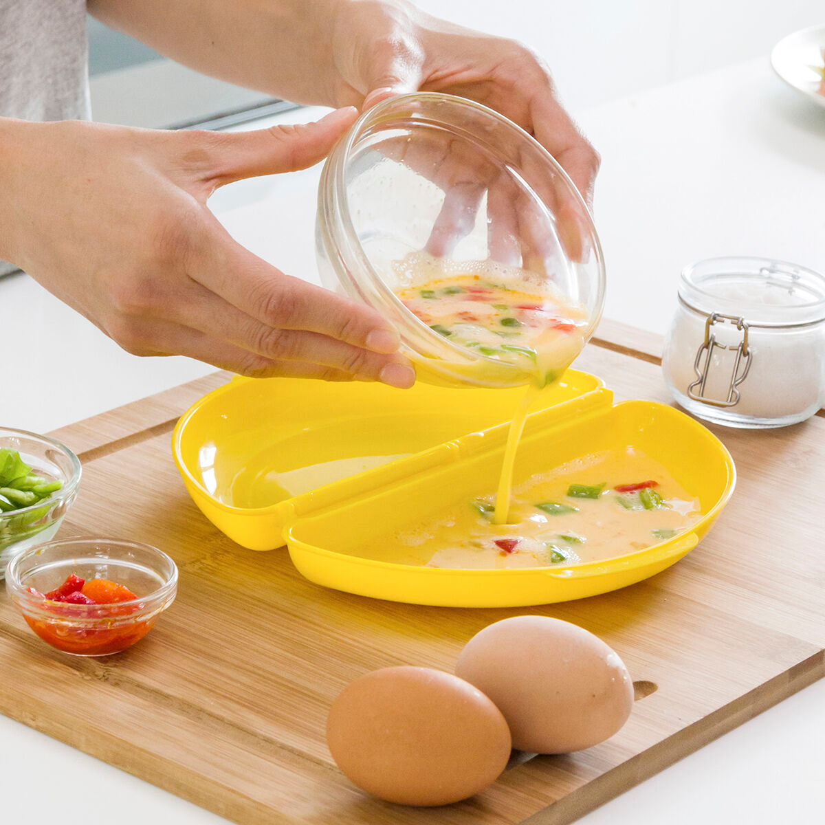 Kuhalo za Tortilje i Jaja za Mikrovalnu Pećnicu InnovaGoods
