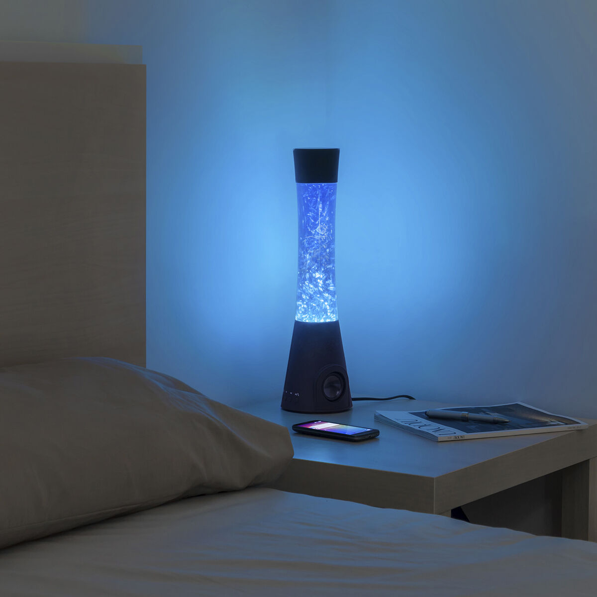 Svjetiljka Lava s Zvučnikom i Mikrofonom Flow Lamp InnovaGoods