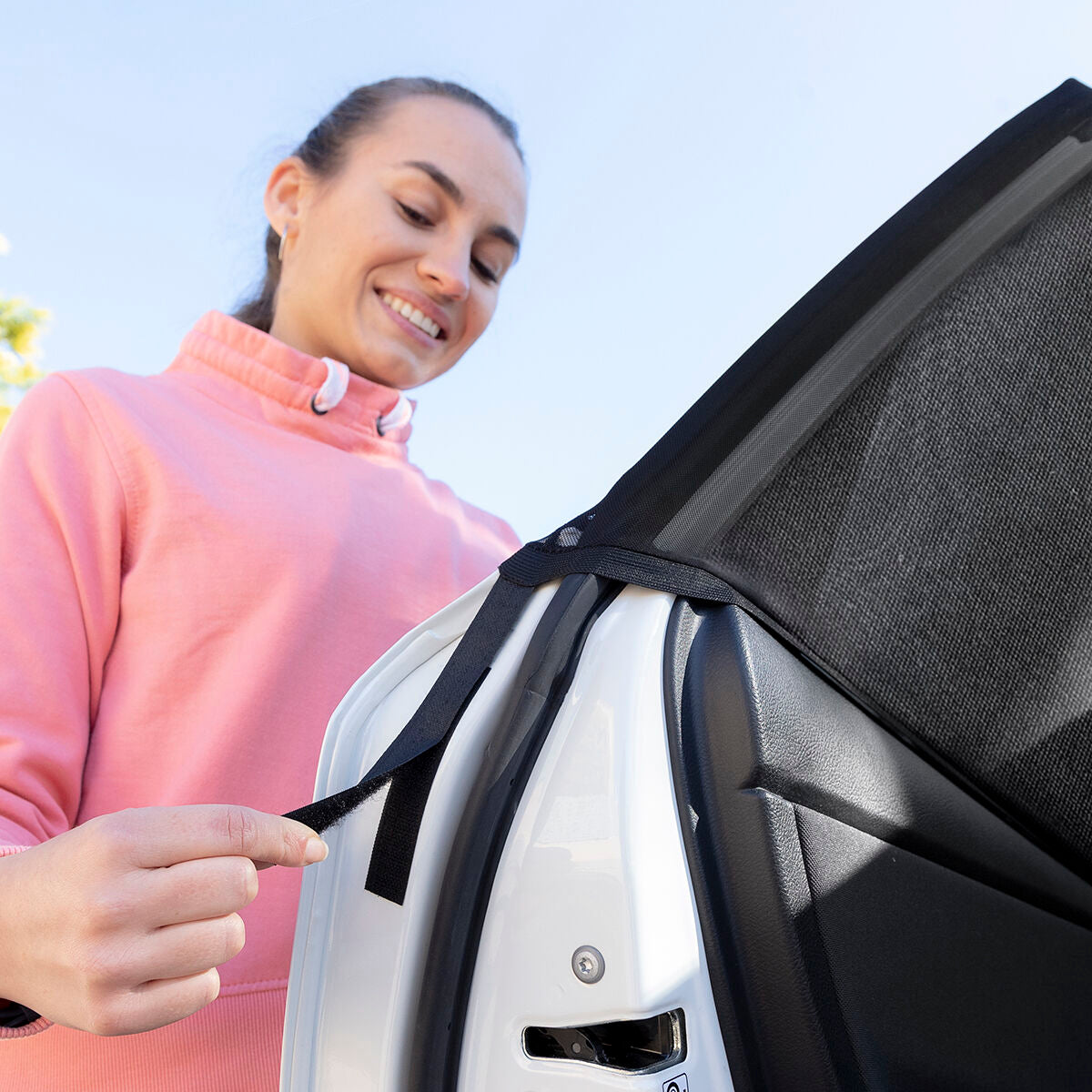 Mrežica-suncobran za automobil UVlock InnovaGoods Paket od 2 kom.