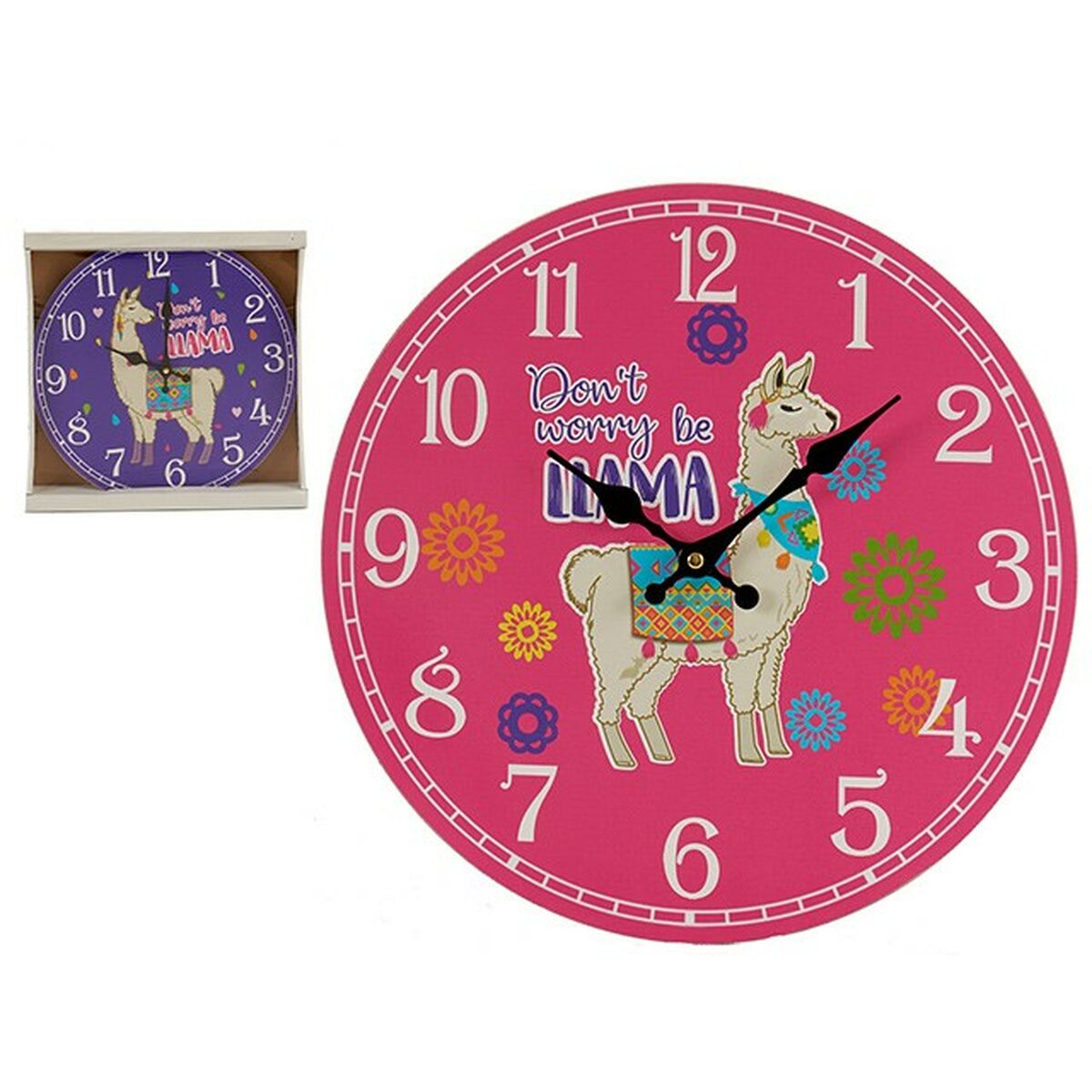 Zidni sat Gift Decor Ljama