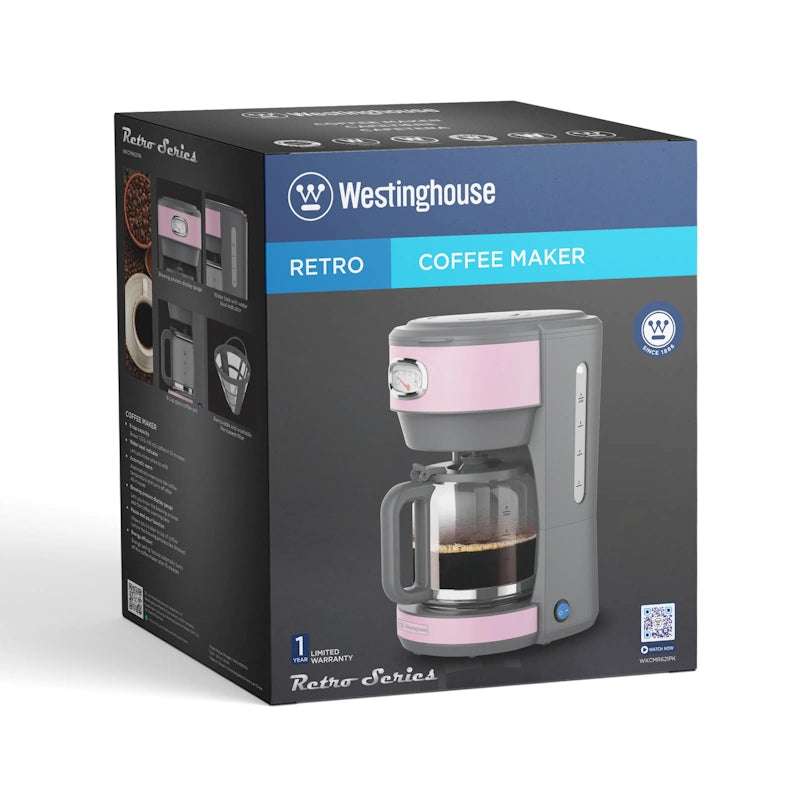 Westinghouse Retro růžový překapávač na kávu