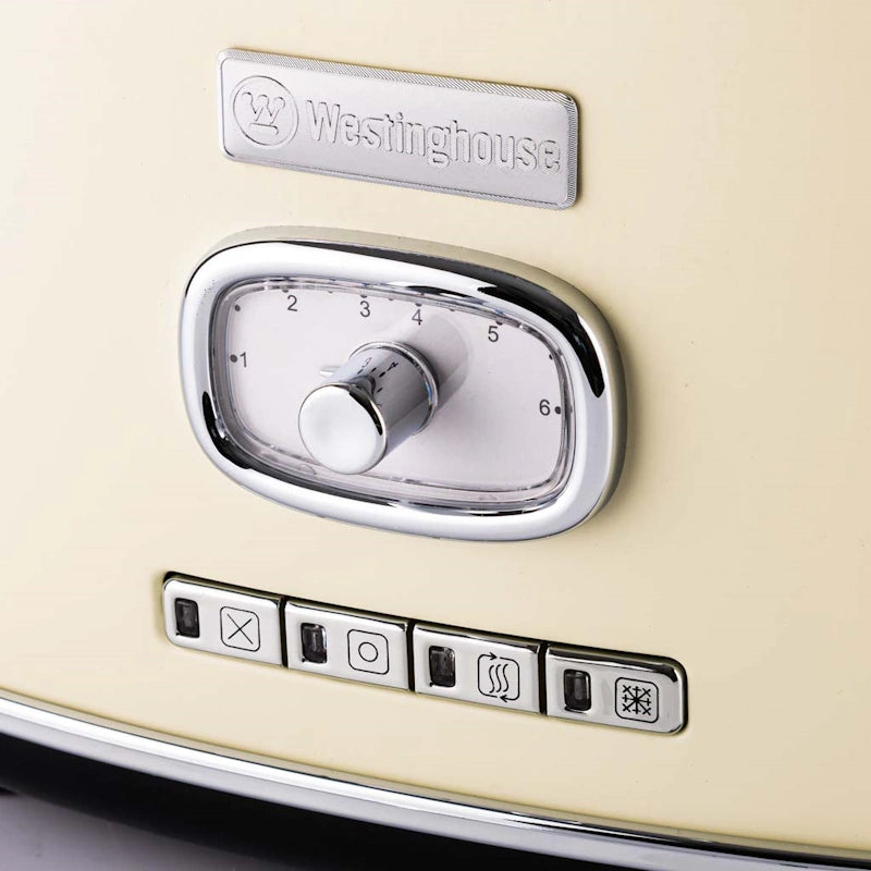 Westinghouse Retro White 2 Slice toster