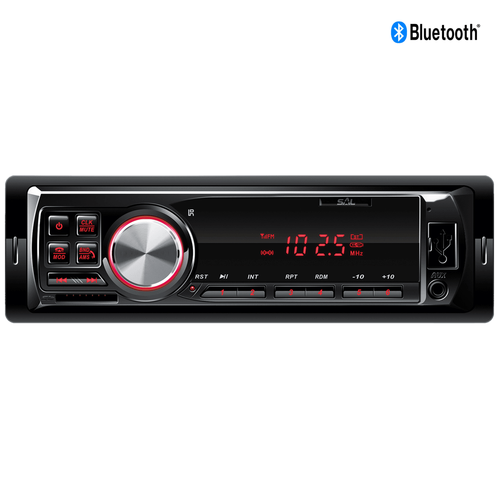 SAL Autorádio, 4 x 45W, BT, FM, USB/SD/AUX, dálkový ovladač - VBT 1100/RD
