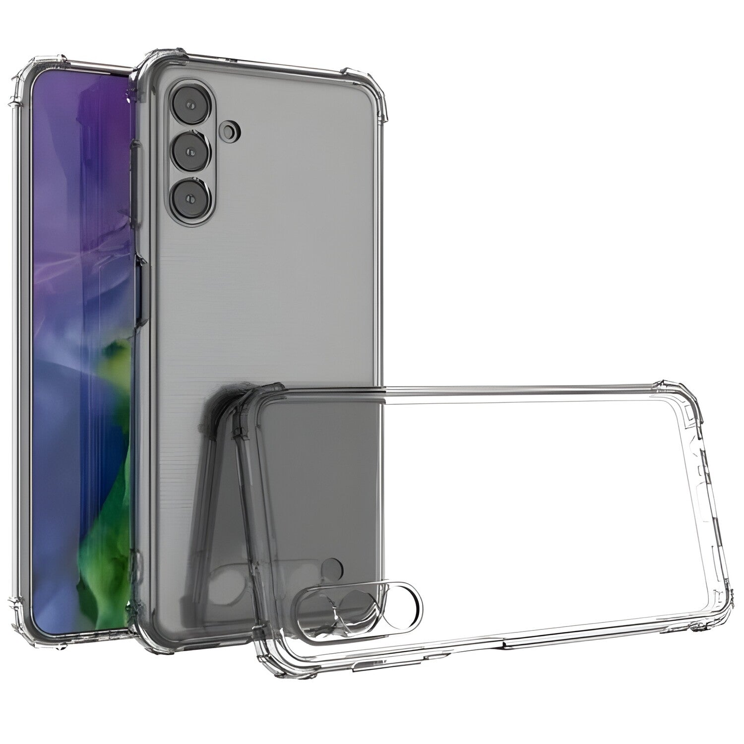 Silikonska futrola s ojačanim rubovima za Samsung Galaxy A13 5G - Prozirna KP23573