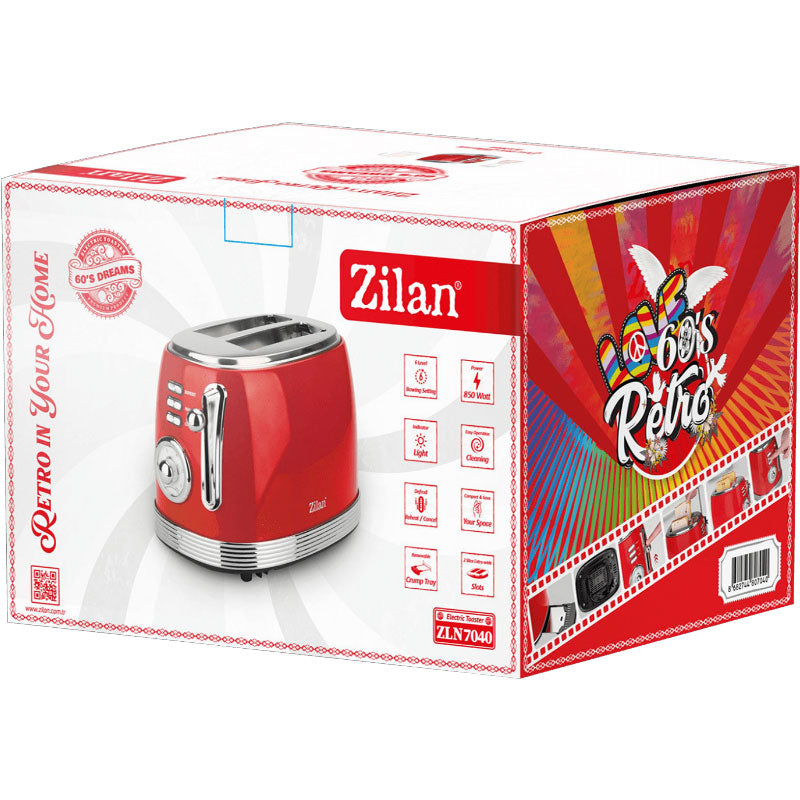 Zilan ZLN7040 Retro Toster 2 otvora 850W