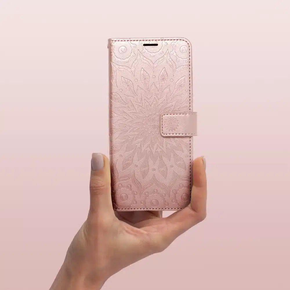 MEZZO Book case za iPhone 12/ 12 Pro mandala rose gold