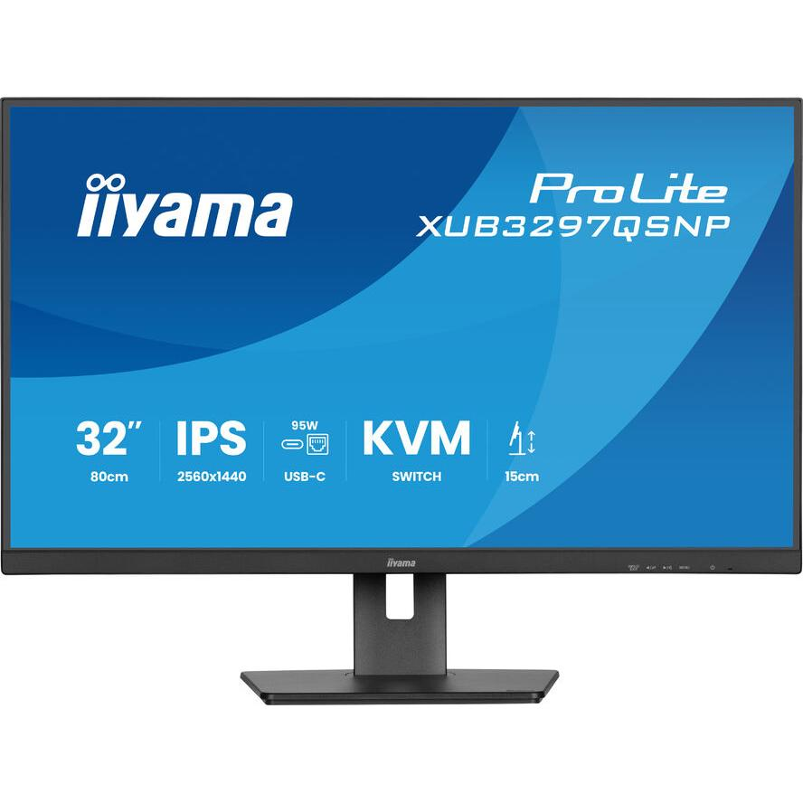 iiyama ProLite XUB3297QSNP-B1 računalni monitor 81,3 cm (32") 2560 x 1440 pikseli 4K Ultra HD LED Crno