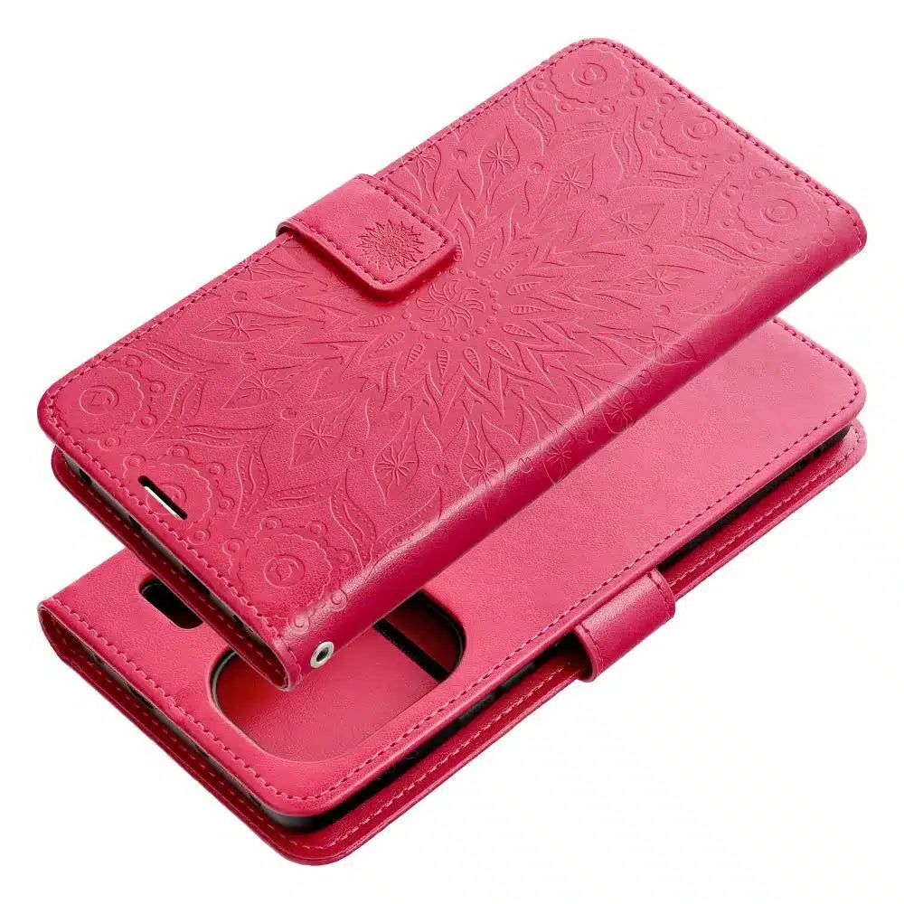 MEZZO Book case flipové pouzdro pro XIAOMI Redmi Note 13 Pro Plus 5G mandala magenta