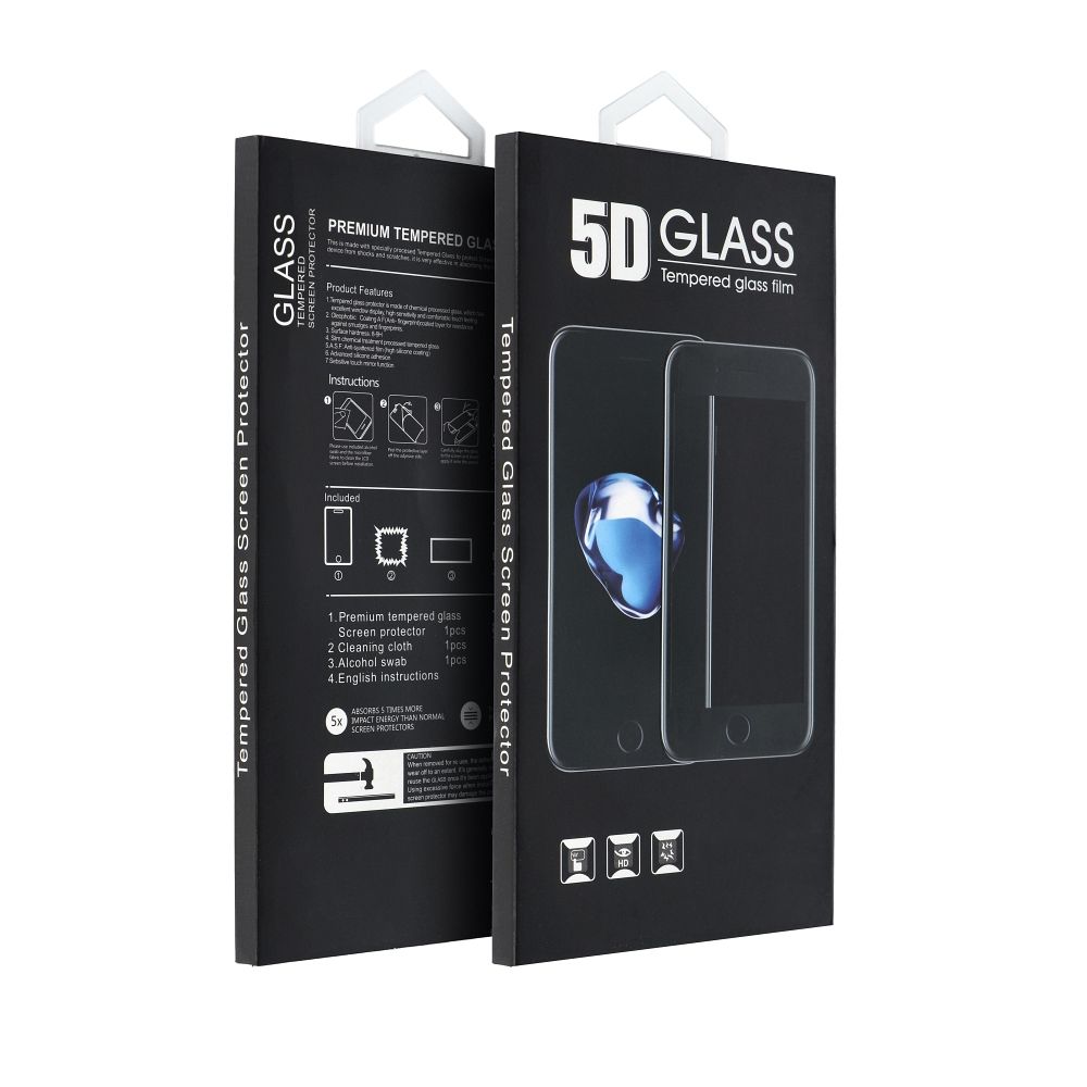 5D Full Glue tvrzené sklo – pro Samsung Galaxy A14 4G / A14 5G černé