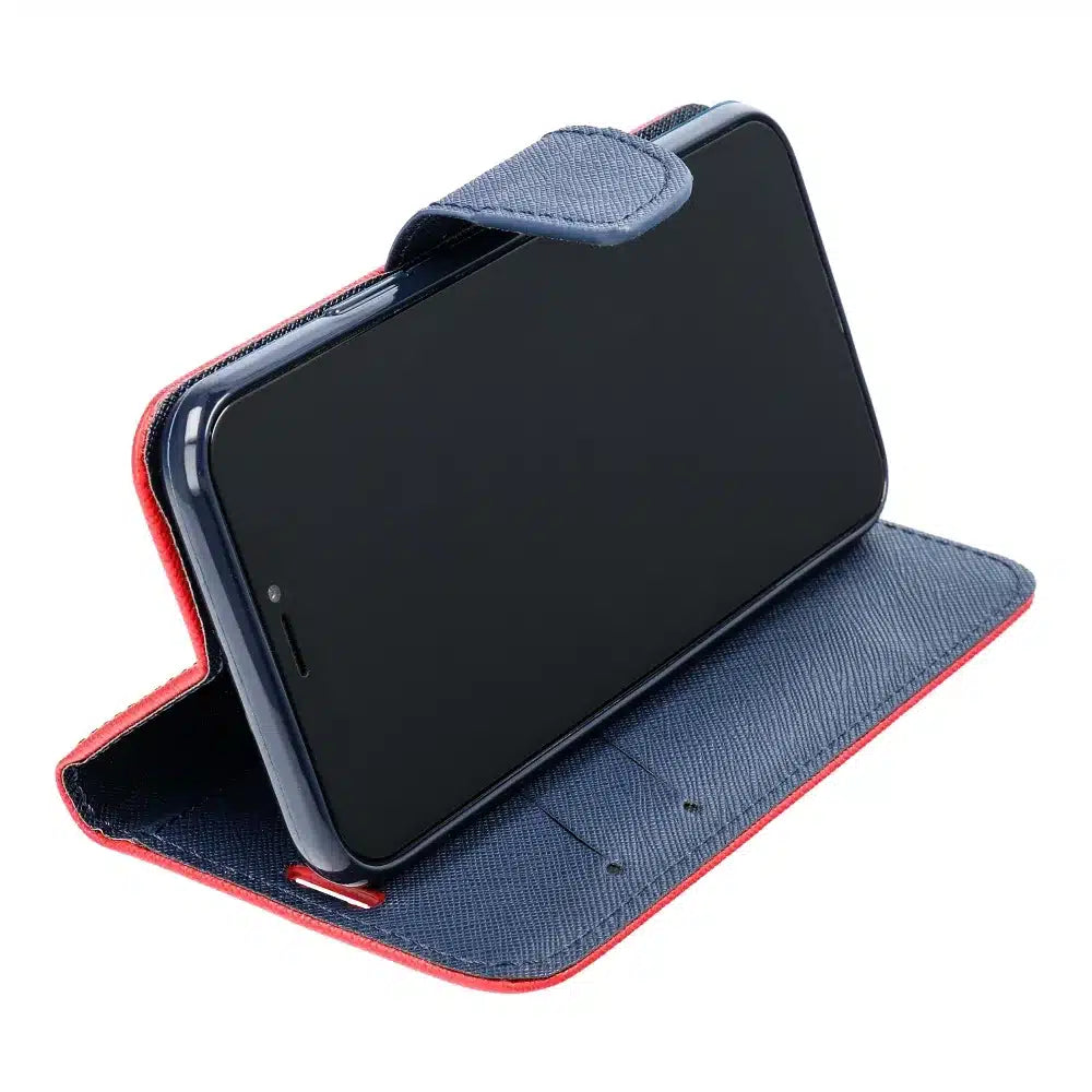 Fancy Book pouzdro pro MOTOROLA MOTO G14 červené / tmavě modré