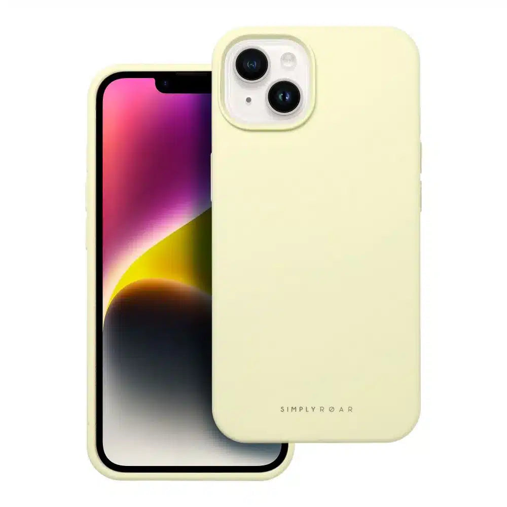 Roar Cloud-Skin pouzdro – pro iPhone 14 světle žluté