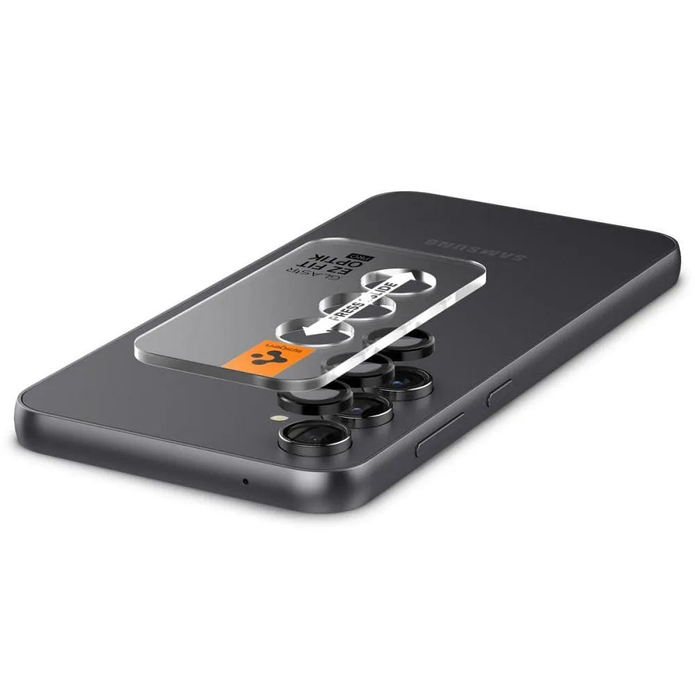 SPIGEN OPTIK.TR EZ FIT Ochrana kamery 2 ks pro SAMSUNG S23 FE černá
