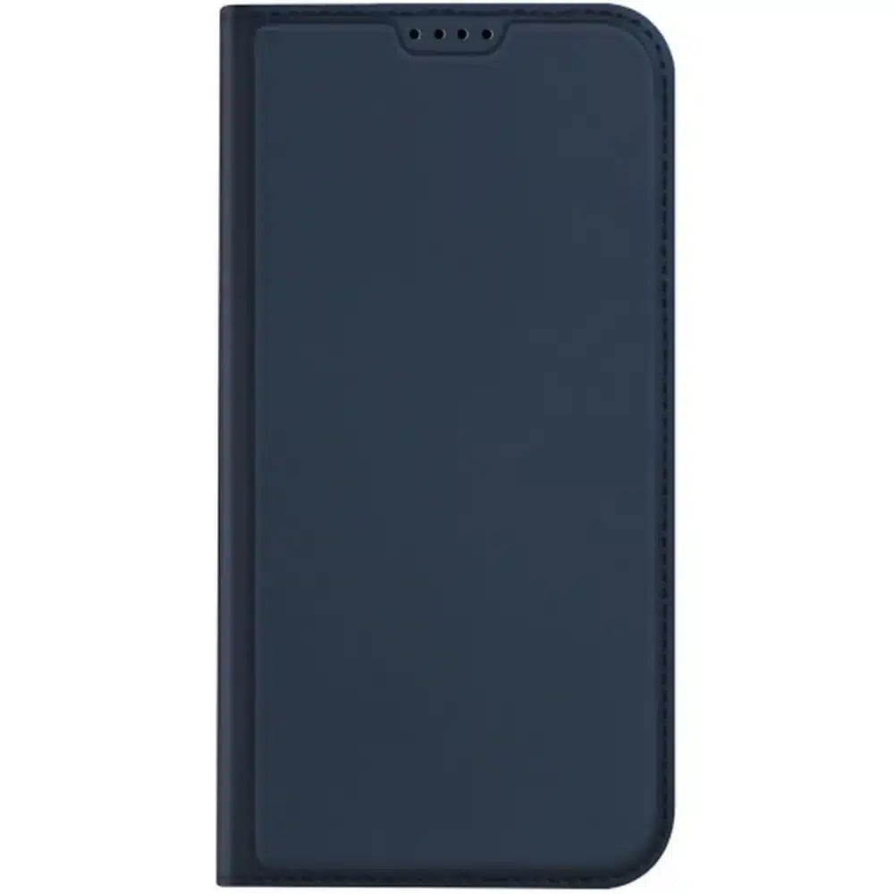 DUX DUCIS Skin Pro – Hladké kožené pouzdro pro Apple iPhone 15 Pro modré