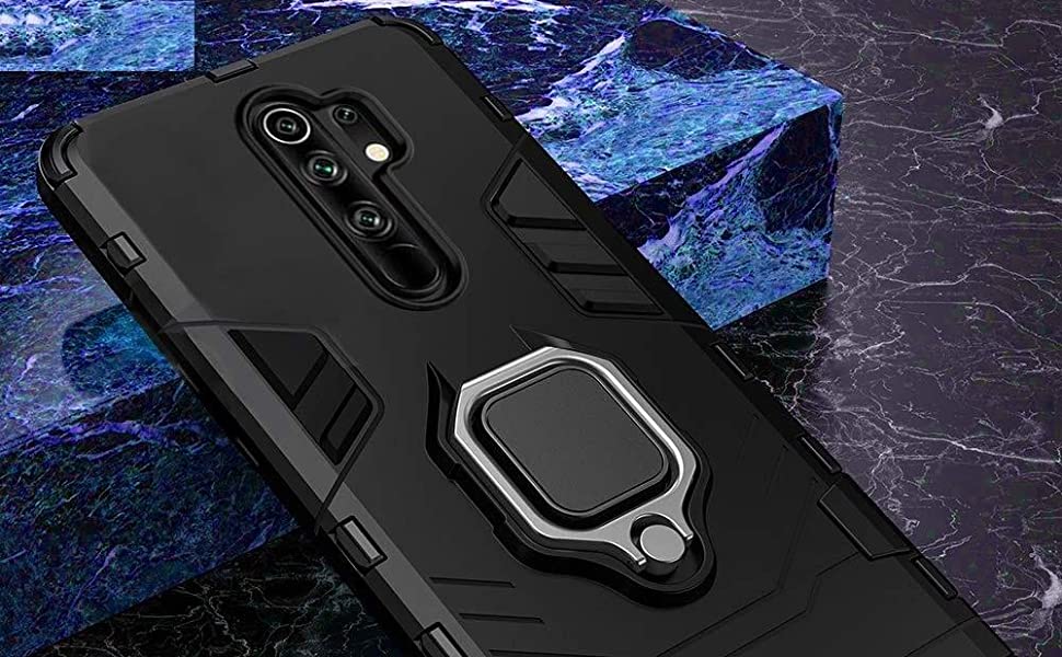 Ring Armor Case Kickstand odolné pouzdro pro XIAOMI REDMI 9