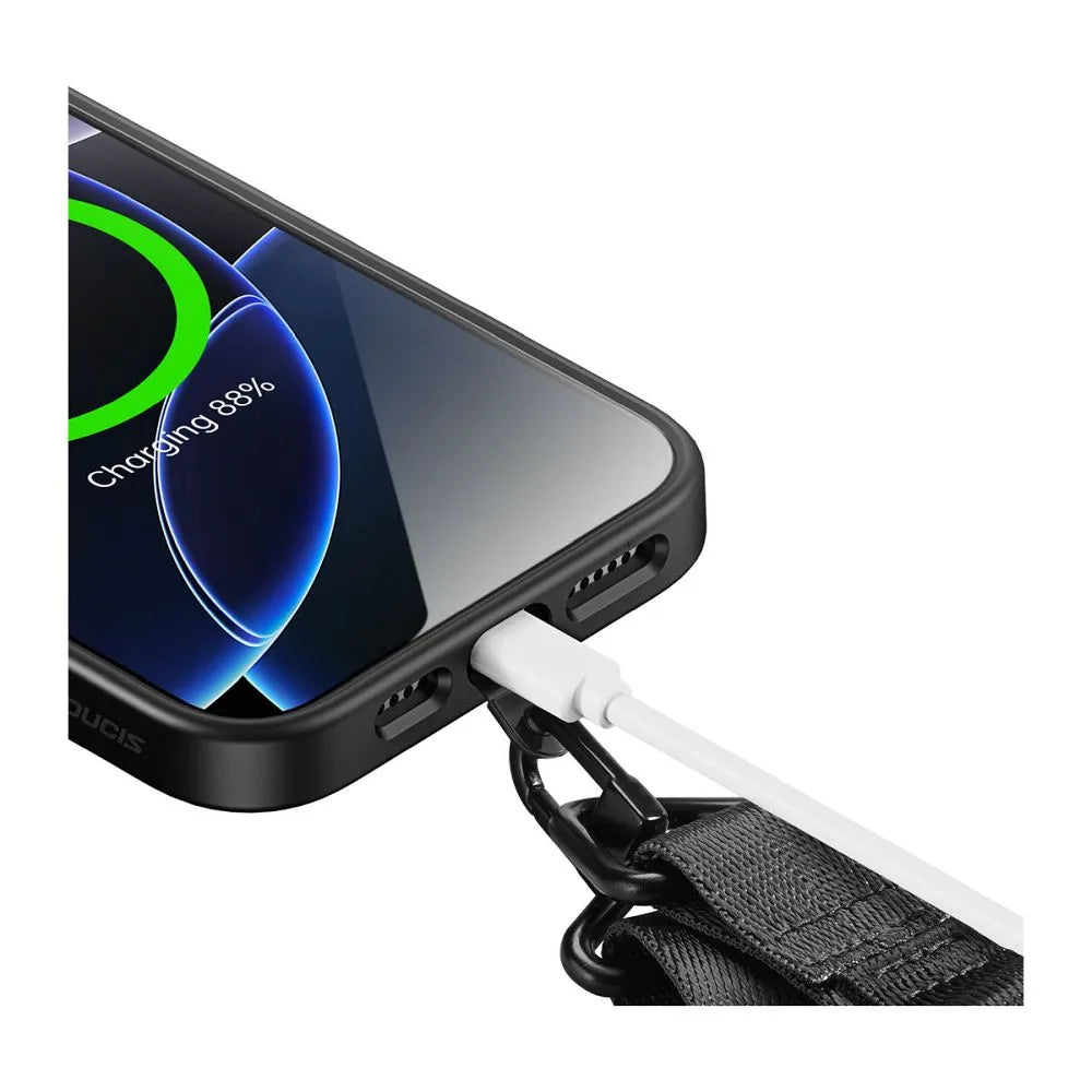 DUX DUCIS Outdoor Cross Body - popruh na telefon přes tělo - černý