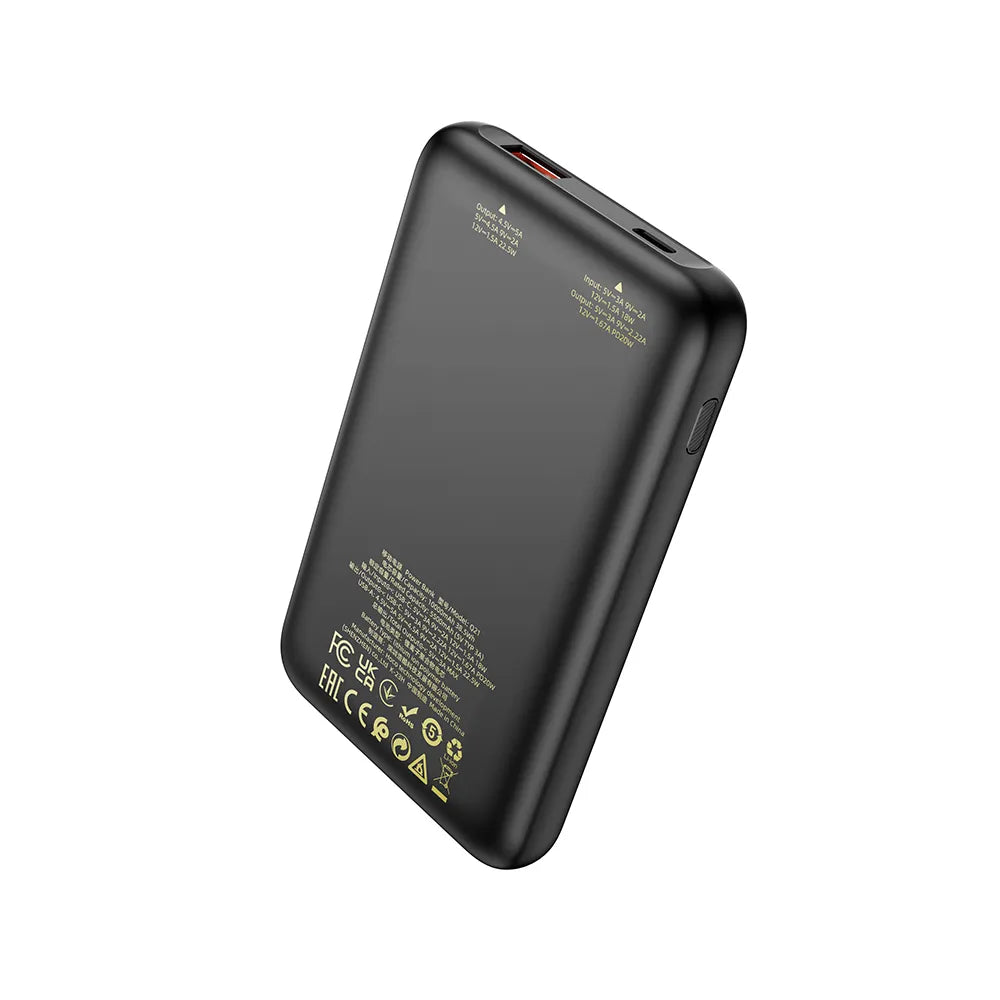 Powerbanka HOCO 10 000 mAh PD QC3.0 3A 22,5W Q21 černá