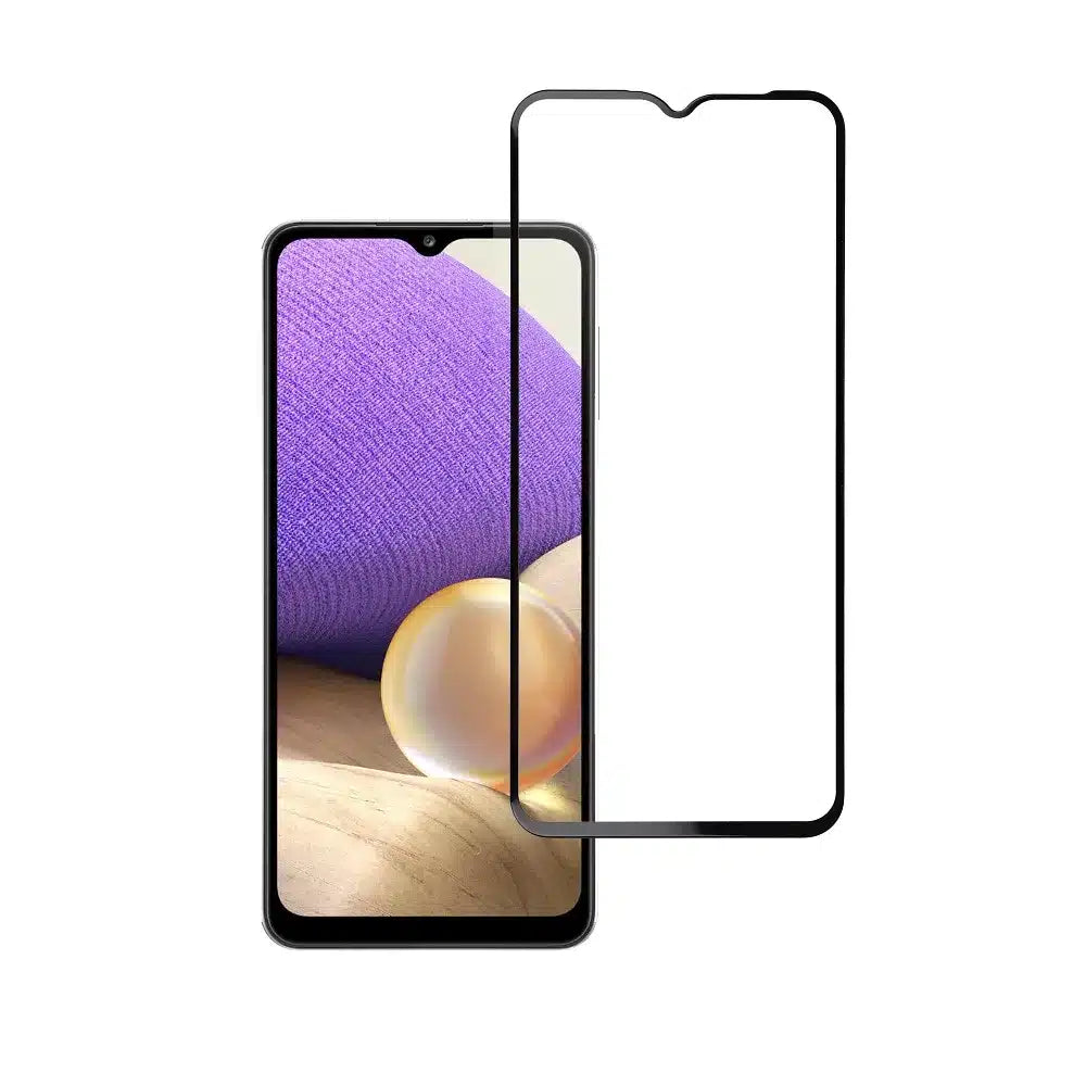 Blue Star 5D tvrzené sklo – pro Samsung Galaxy A32 5G (celoplošné lepení/case friendly) – černé