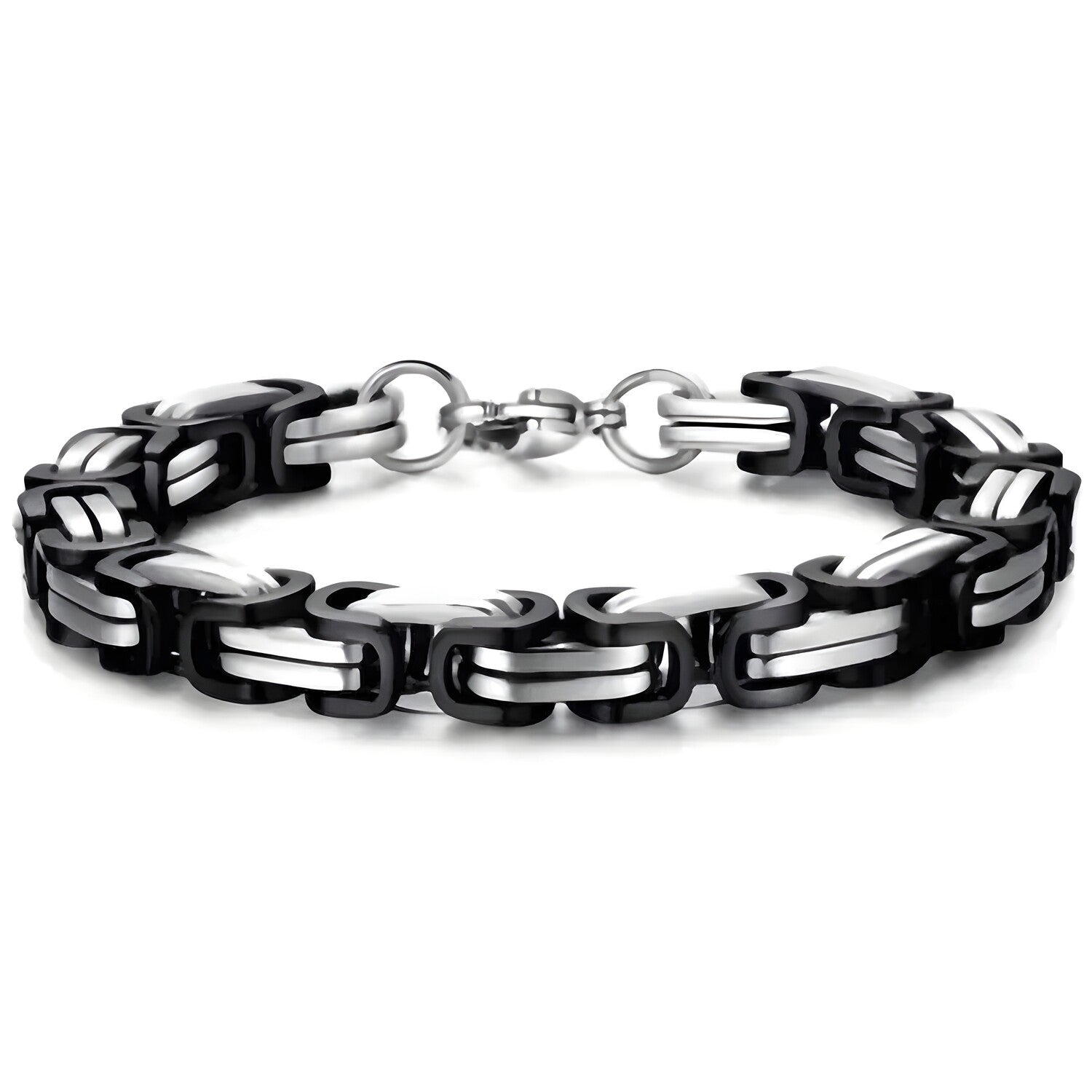 Narukvica AL-29854 - Crna / Srebrna / 18cm KP29854