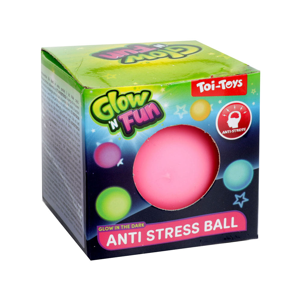Antistres loptica Glow and Fun Plava