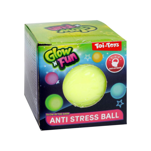 Antistres loptica Glow and Fun Plava