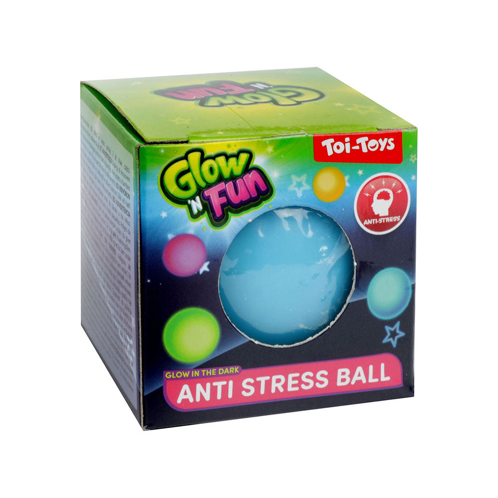 Antistres loptica Glow and Fun Plava