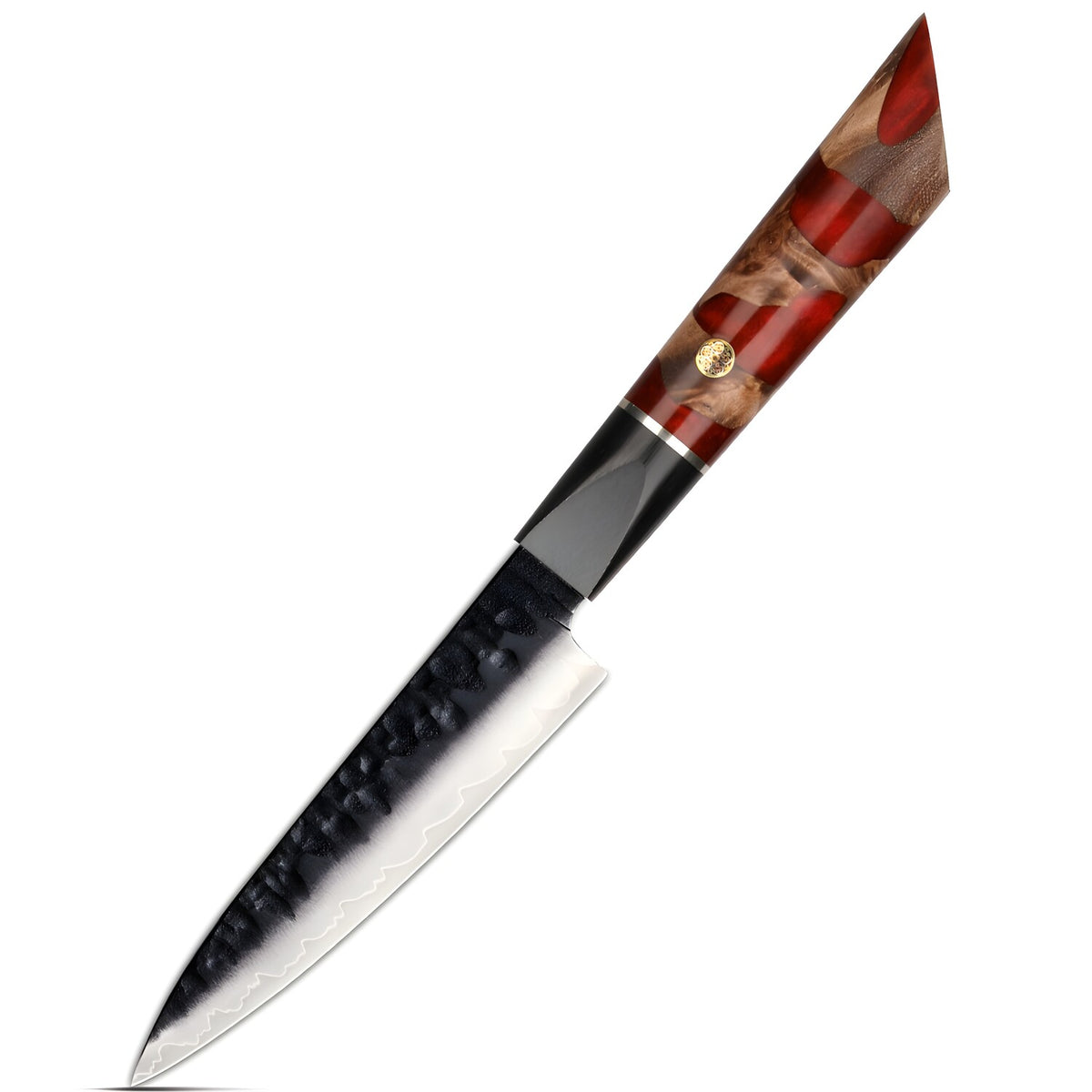 Damaskasti kuhinjski nož AR-37333 - Višebojni / Crvena KP37333