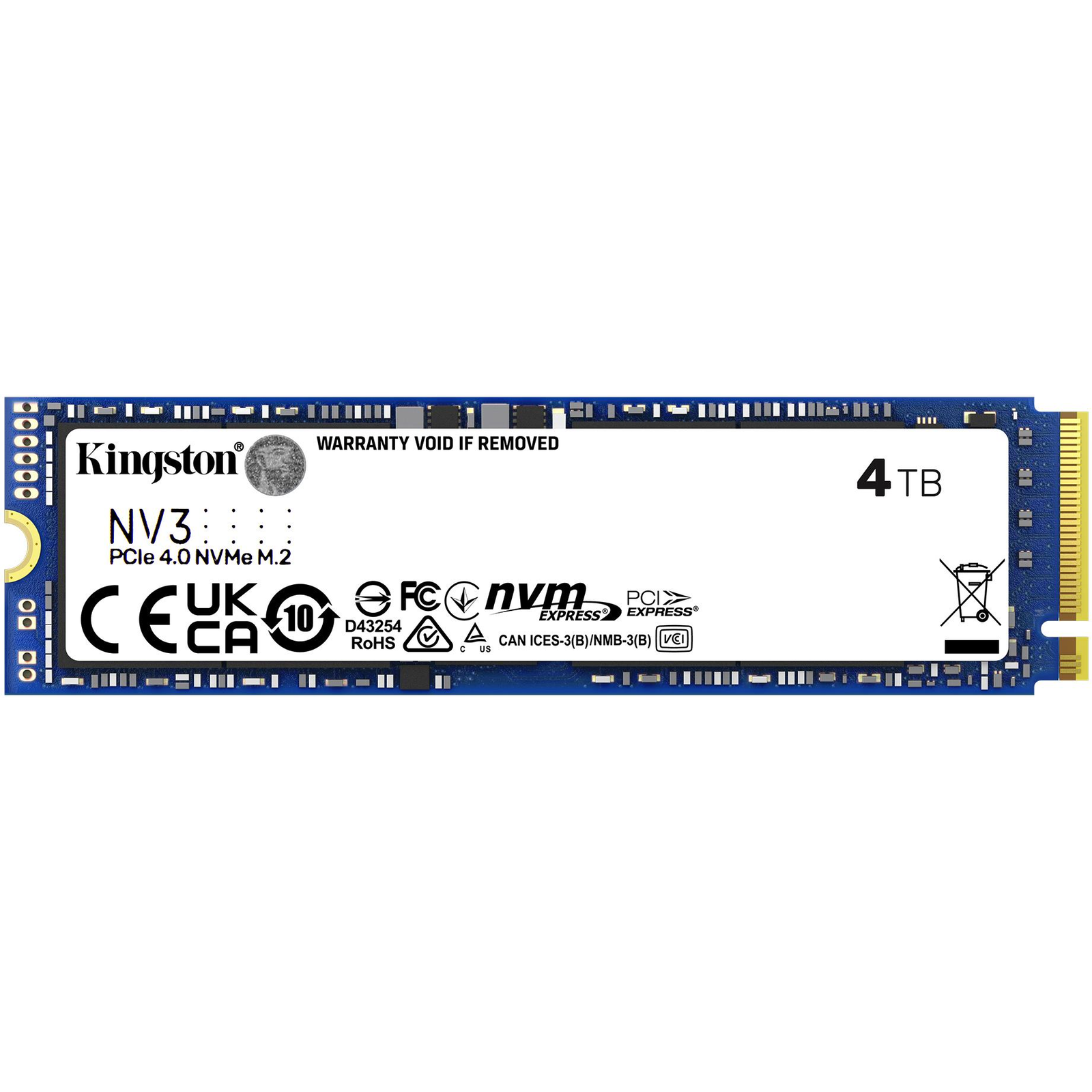 Kingston Technology NV3 4 TB M.2 PCI Express 4.0 NVMe 3D NAND