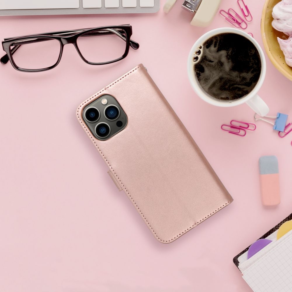 Forcell MEZZO Book pouzdro pro IPHONE 14 Plus mandala rose gold
