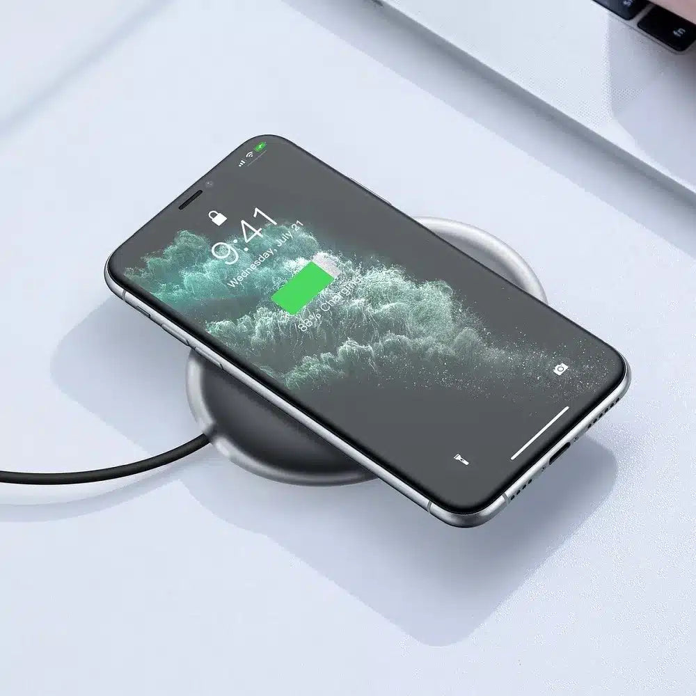 BASEUS Jelly Qi indukční nabíječka 15W černá WXGD-01
