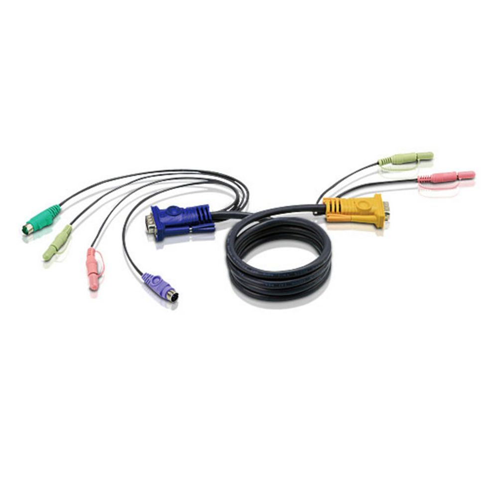 ATEN 2L-5302P KVM kabel Crno 1,8 m
