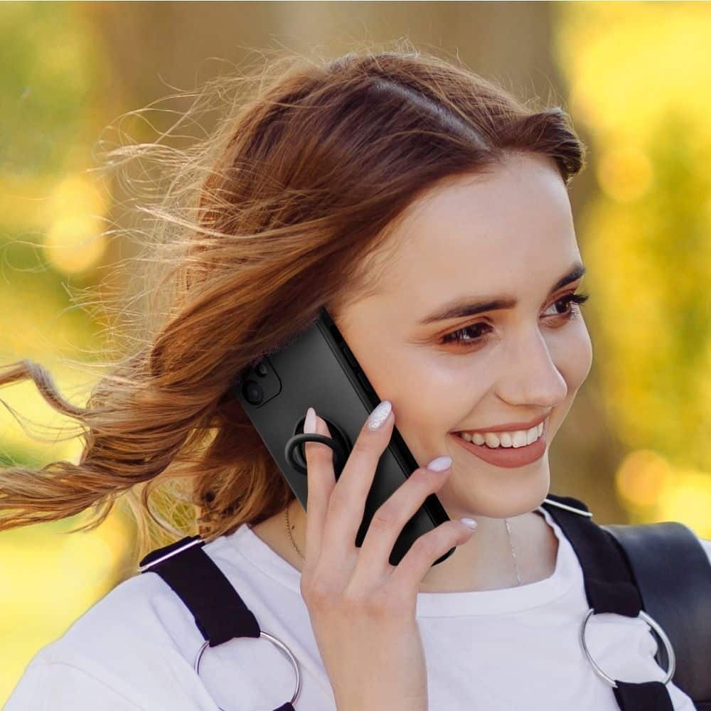 SILIKONOVÝ KROUŽEK pouzdro pro SAMSUNG Galaxy A13 5G / A04S černé