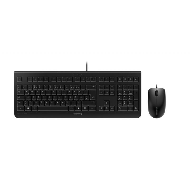 CHERRY DC 2000 tipkovnica Miš priložen USB QWERTY US Engleski Crno
