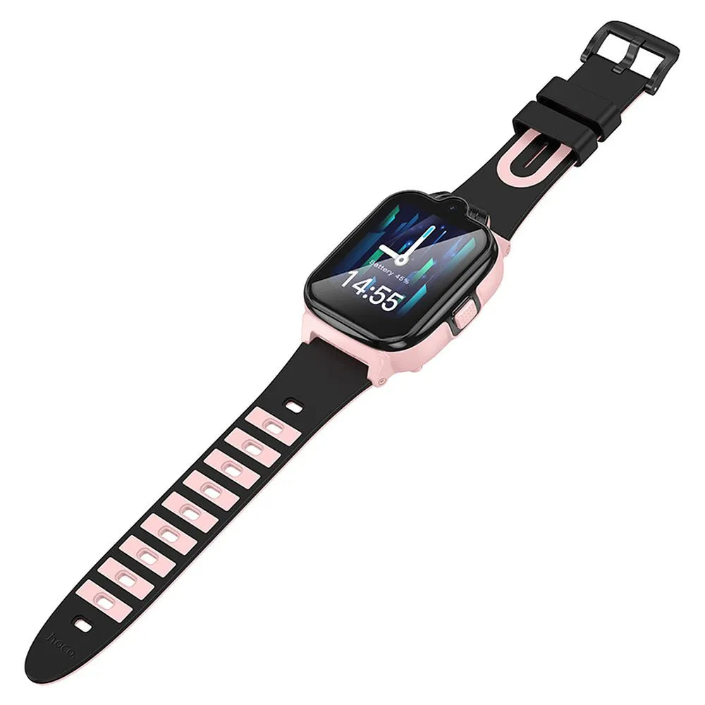 Chytré hodinky Hoco 4G GPS pro děti s funkcí volání Y104 růžové