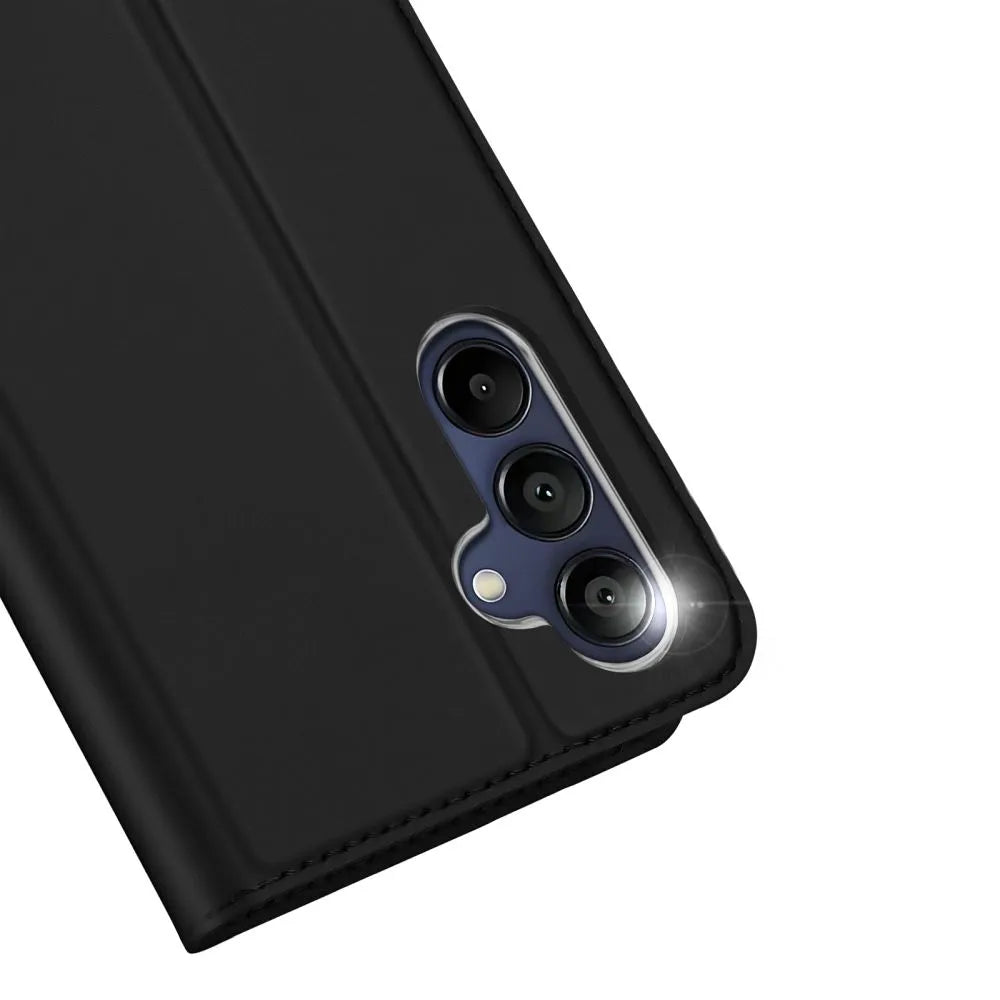 DUX DUCIS Skin Pro – hladké kožené pouzdro pro Samsung Galaxy A16 5G černé