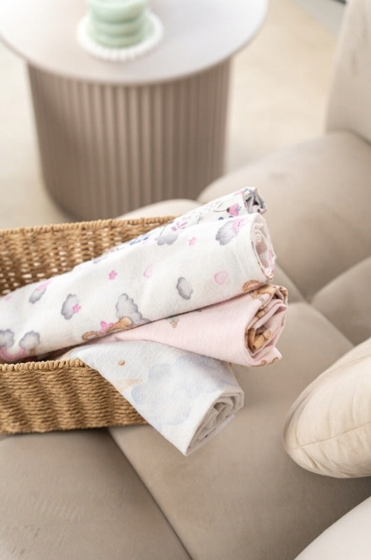 BABYMAM tetra pelena FLANEL PREMIUM 5kom