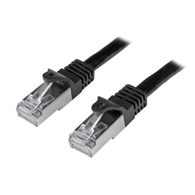 StarTech.com N6SPAT1MBK kabel za umrežavanje Crno 1 m Cat6 SF/UTP (S-FTP)