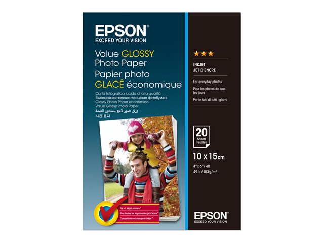 EPSON Vrednostni fotografski papir 10x15cm 20 listov