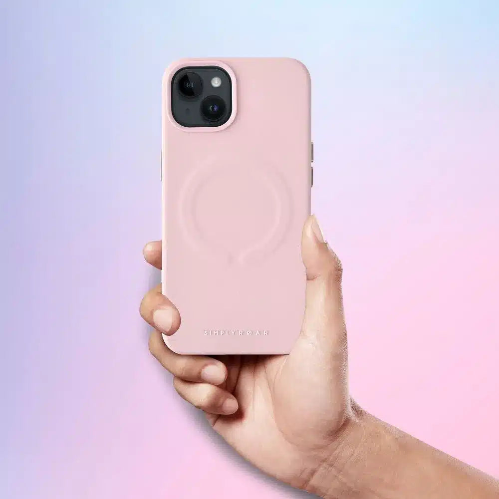 Roar kožené pouzdro Mag Case kompatibilní s MagSafe – pro iPhone 12 růžové