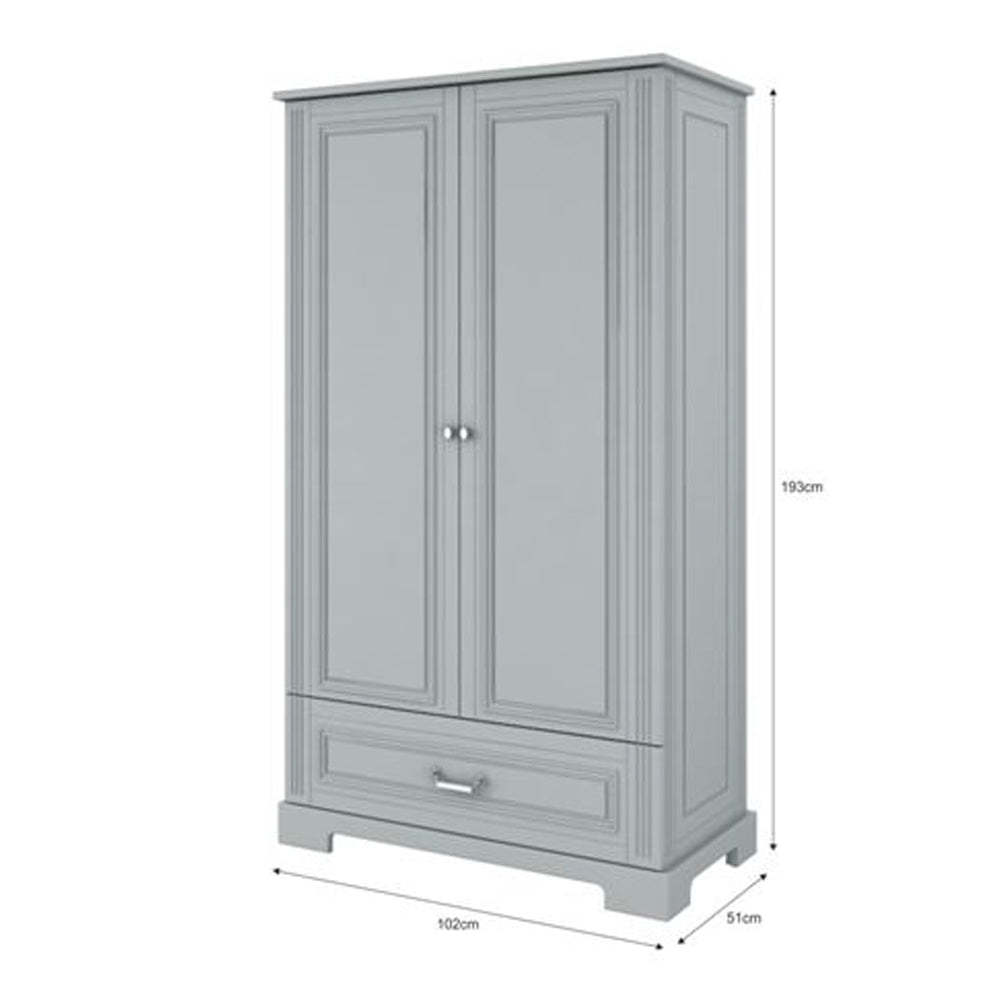 Bellamy Ines ormar Junior s 2 vrata visoki, grey