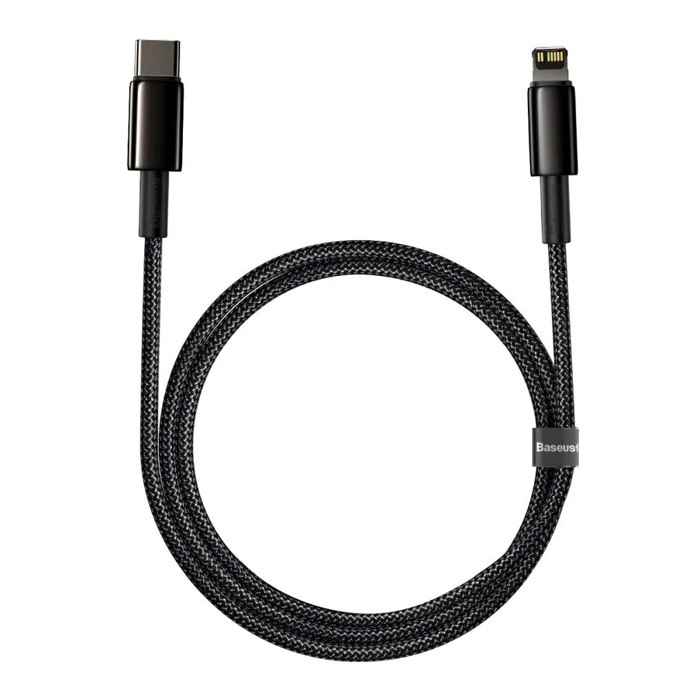 BASEUS kabel typu C na Lightning PD 20W Tungsten Gold CATLWJ-01 1m černý