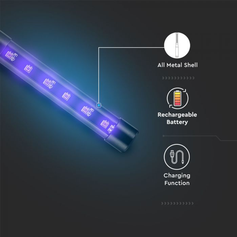 LED UV-C lampa pro dezinfekci různých povrchů