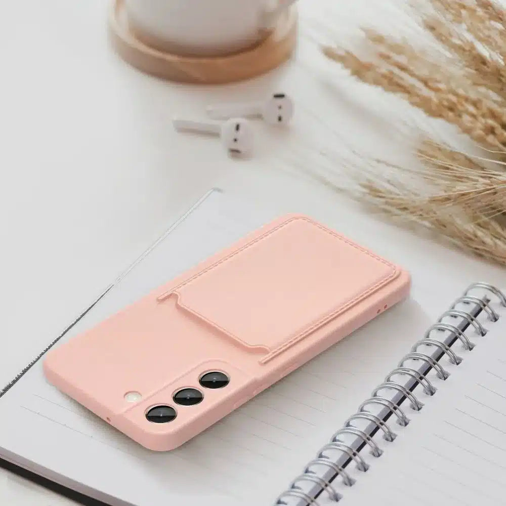 Pouzdro CARD CASE pro SAMSUNG A54 5G růžové