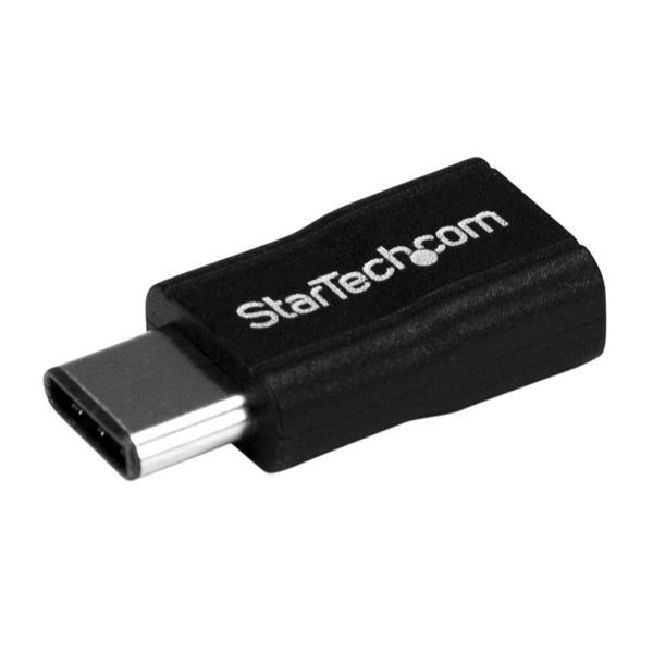 StarTech.com USB2CUBADP adapter za promjenu tipa priključka kabela USB 2.0 Type-C USB 2.0 Micro-B Crno