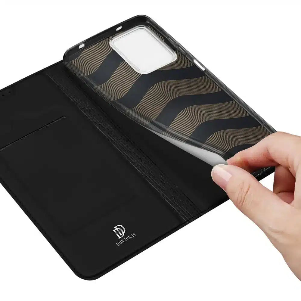 DUX DUCIS Skin Pro – pouzdro s flipem pro Xiaomi Redmi Note 12 4G černé