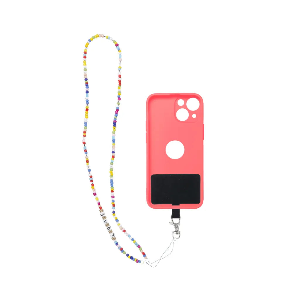 PIXIE přívěsek na telefon / délka šňůry 68cm (34cm ve smyčce) / na krk - korálky