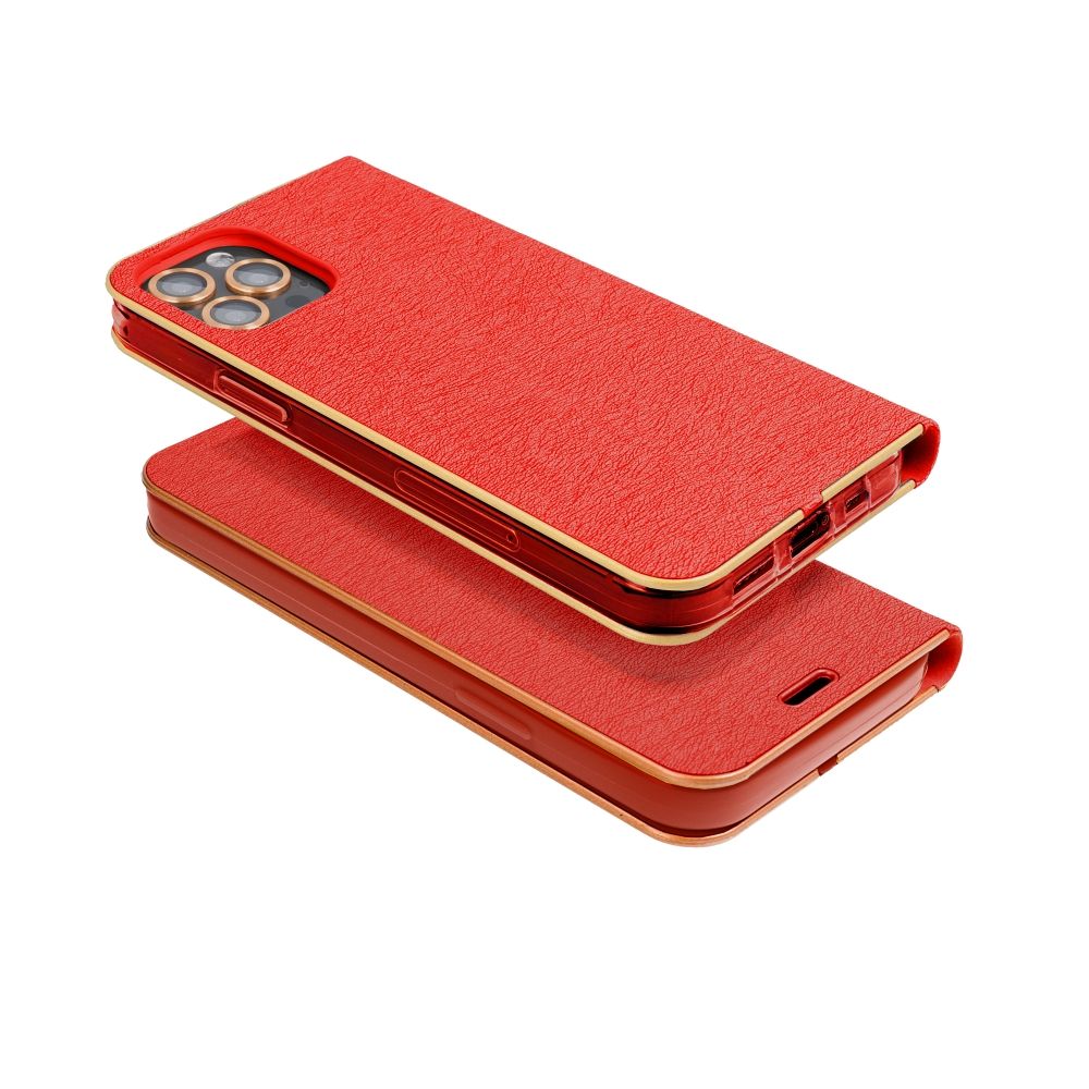 LUNA Book Gold preklopna futrola za XIAOMI Redmi Note 15 PRO PLUS 5G crvena