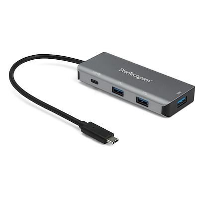 StarTech.com HB31C3A1CPD3 sučelje čvorišta USB 3.2 Gen 2 (3.1 Gen 2) Type-C 10000 Mbit/s Crno, Sivo