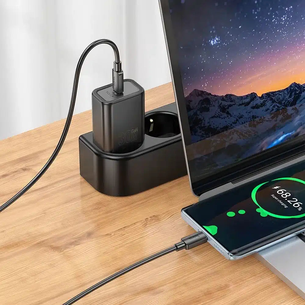 HOCO síťová nabíječka Type-C PD QC 30W N62 černá